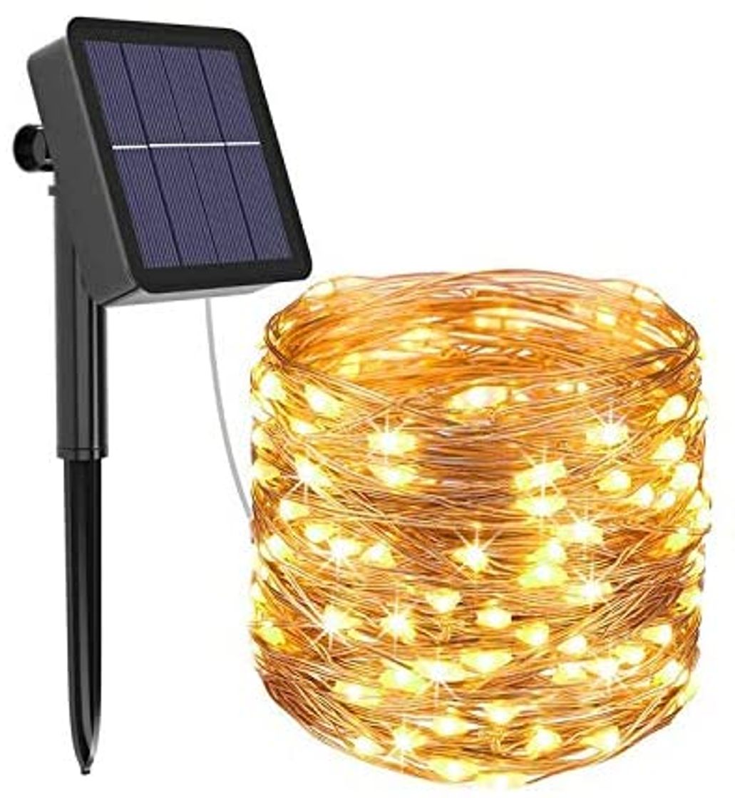 Fashion Guirnalda luces con placa solar