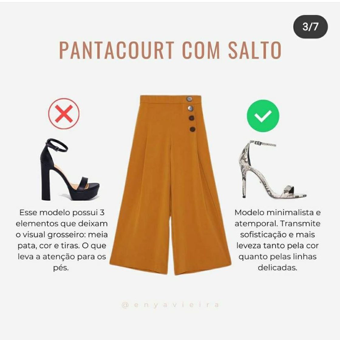 Fashion Pantacourt com salto