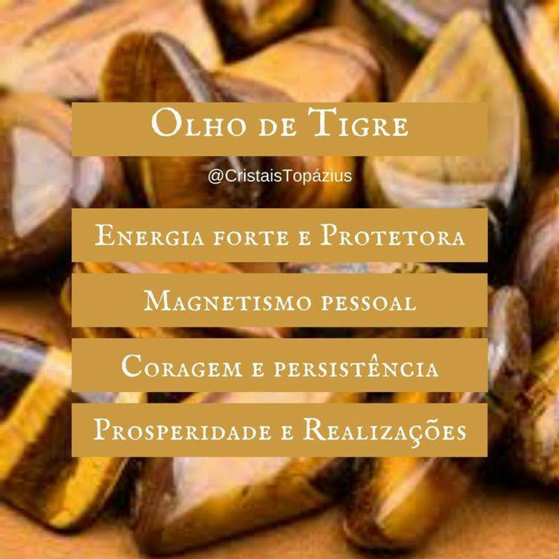 Moda Pedra Olho de Tigre