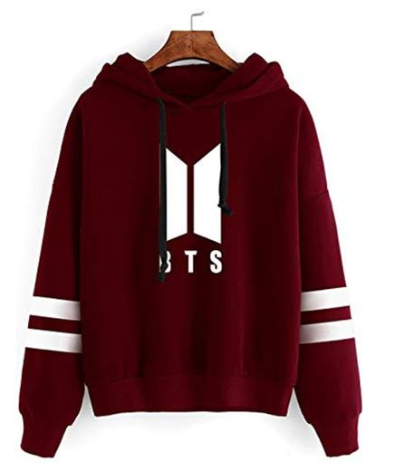 SIMYJOY Sudadera con Capucha Korea Pop Unisex Sweat K-Pop Sudadera Rayas de