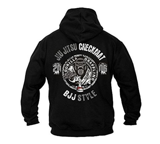 Dirty Ray Artes Marciales Jiu Jitsu Checkmat Gorilla Grapling sudadera hombre con