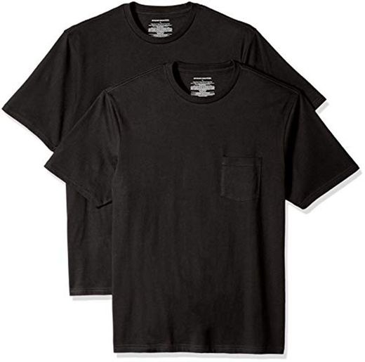 Amazon Essentials - Pack de 2 camisetas de manga corta y corte
