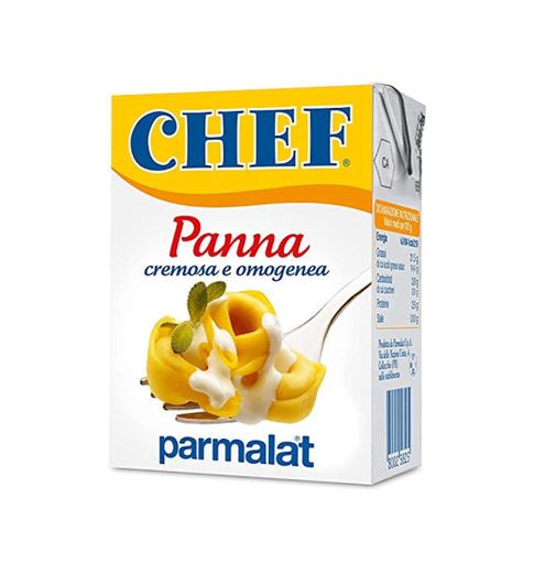 6X Parmalat Panna Chef per cucinare Crema de cocina cremosa y homogénea 200ml