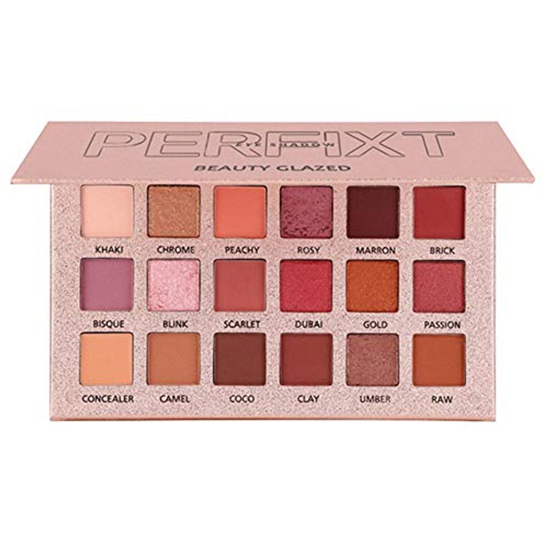 Product Beauty Glazed 18 Colores Paleta de sombra de ojos Maquillaje Brillo Mate