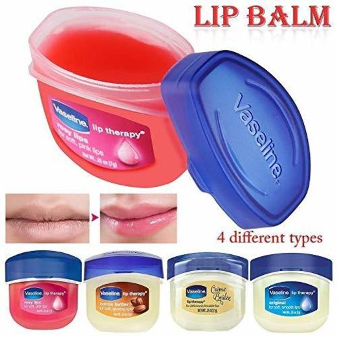 Belleza 3 x Vaseline Lip Therapy - Rosy Lips