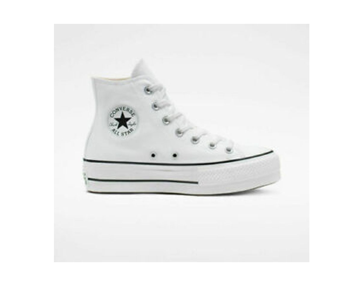 Fashion Converse Chuck Taylor CTAS Lift Hi, Zapatillas para Mujer, Blanco