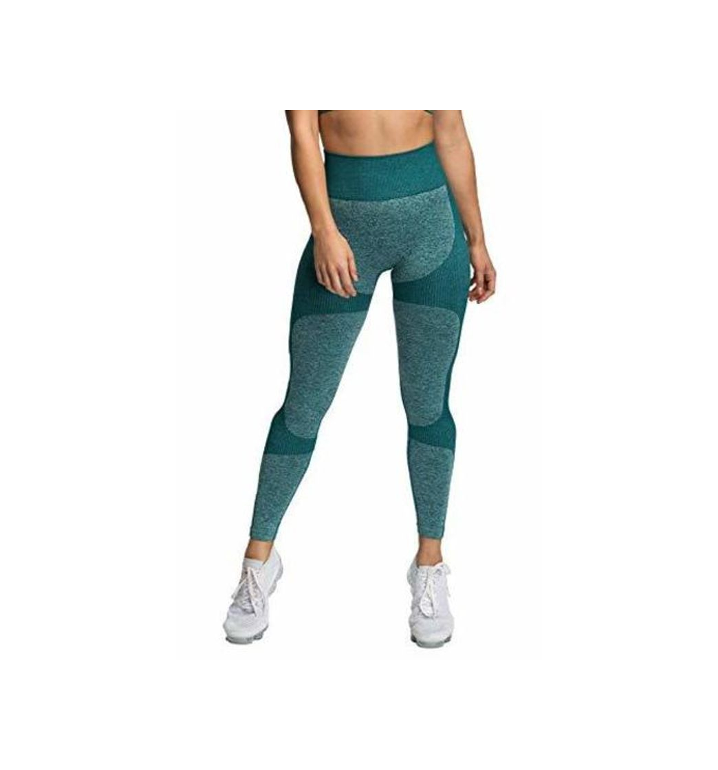 Moda Pau1Hami1ton Sin Costura Leggins Mujer