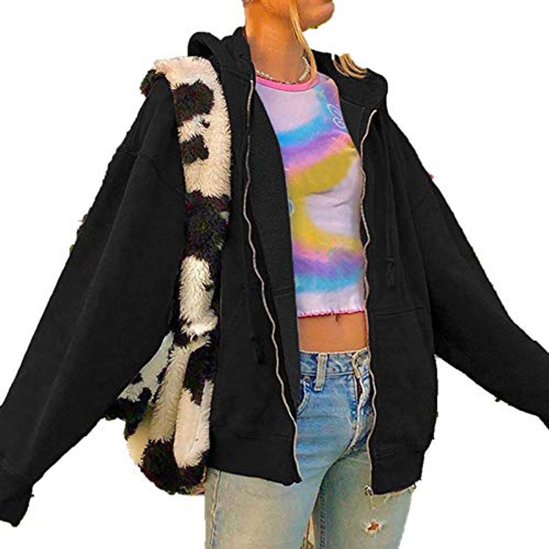 Social Sudadera 2021 Brown Y2K Aesthetic Hoodies para mujer