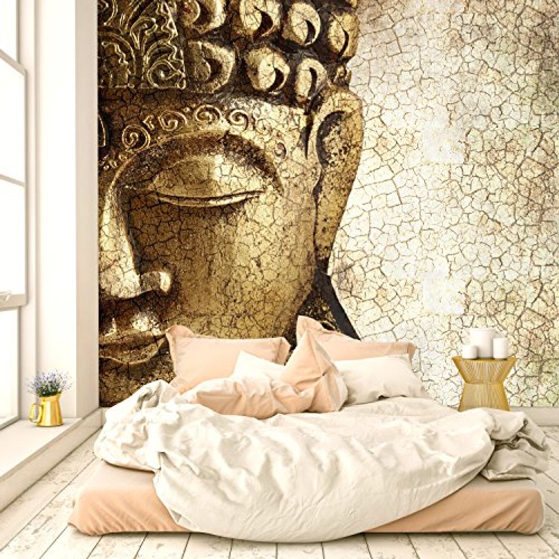 Product murimage Papel Pintado Buda Dorado 274 x 254 cm Incluyendo Pegamento Fotomurales