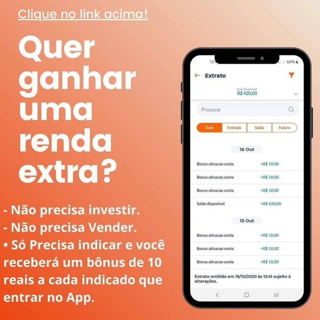 Aplicaciones Indique e ganhe R$ 10,00 com o banco BMG. Leia a descrição!