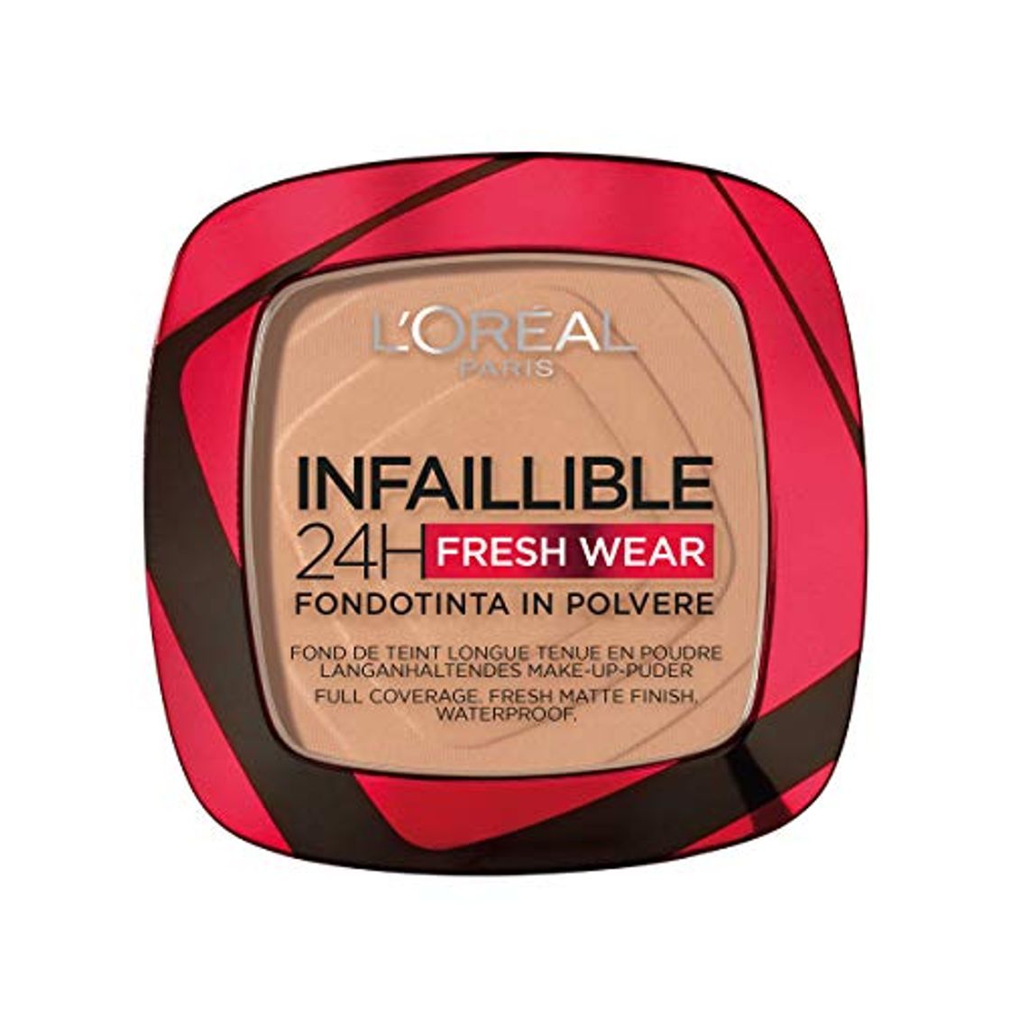 Belleza L'Oréal Paris Polvos Compactos Mate Infalible 24H, Larga Duración, Cobertura Media-Alta, Resistente