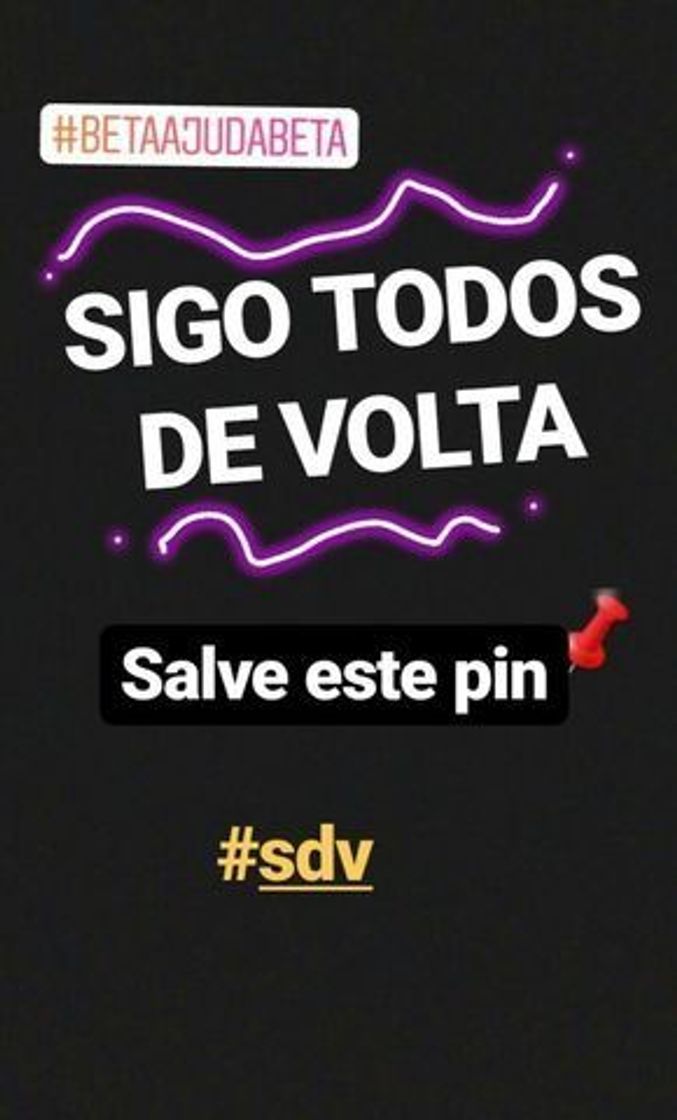 Social Sigo todos de volta galera