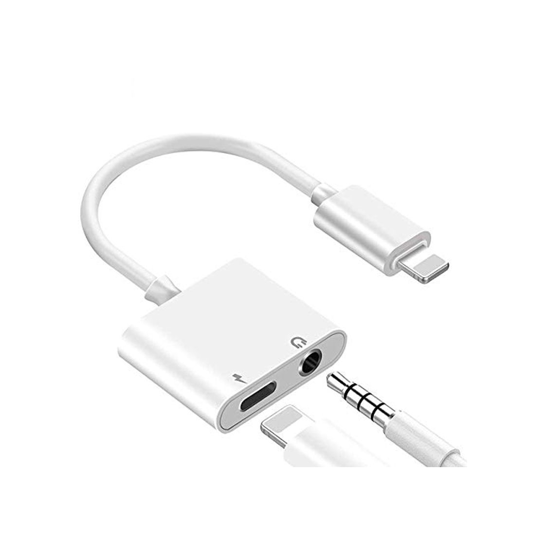 Products Adaptador de Auriculares para iPhone 8 Adaptador Conector de Auriculares 3.5 mm