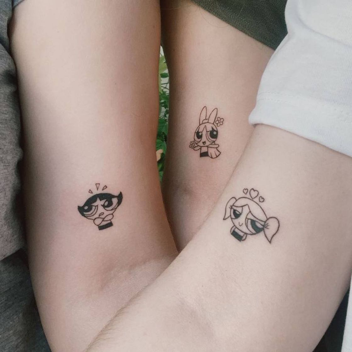 Fashion Tatuagem em trio das Super Poderosas