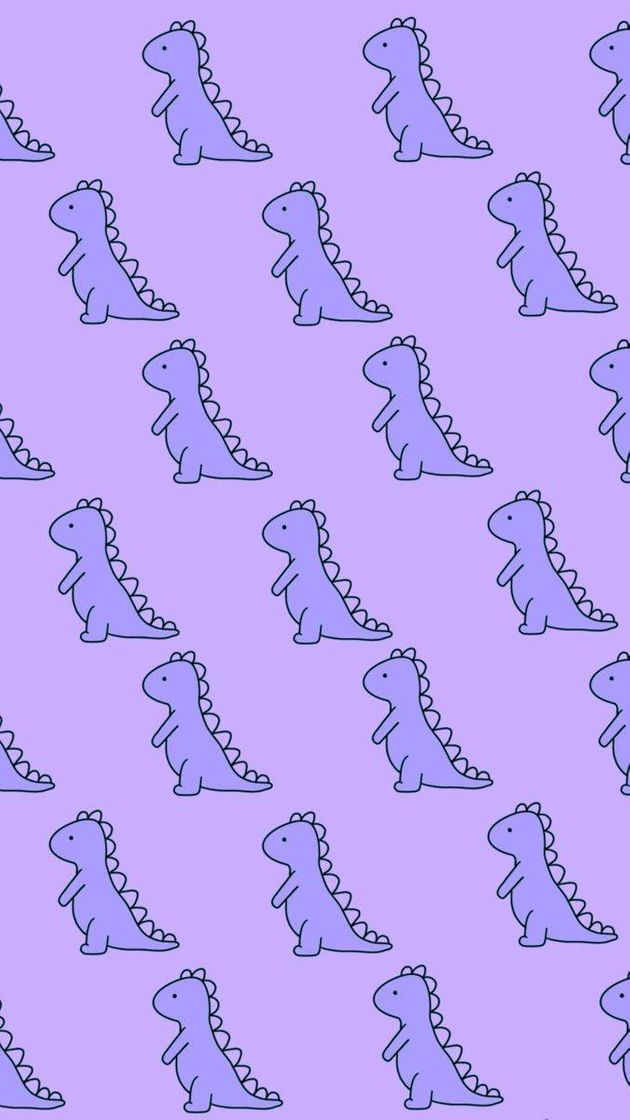 Moda Wallpaper dino roxo🦖