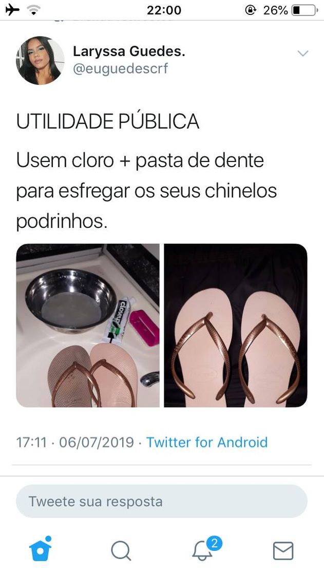 Chinelinhos podrinhons nunca mais . 