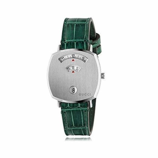 Gucci Reloj Grip 38 mm acero inoxidable GG Engraved YA157404