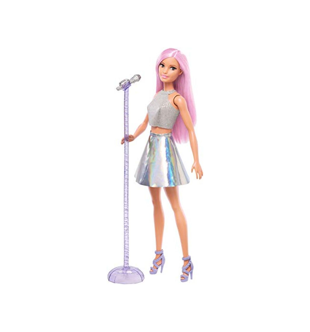 Social Barbie Quiero Ser Cantante, muñeca con accesorios