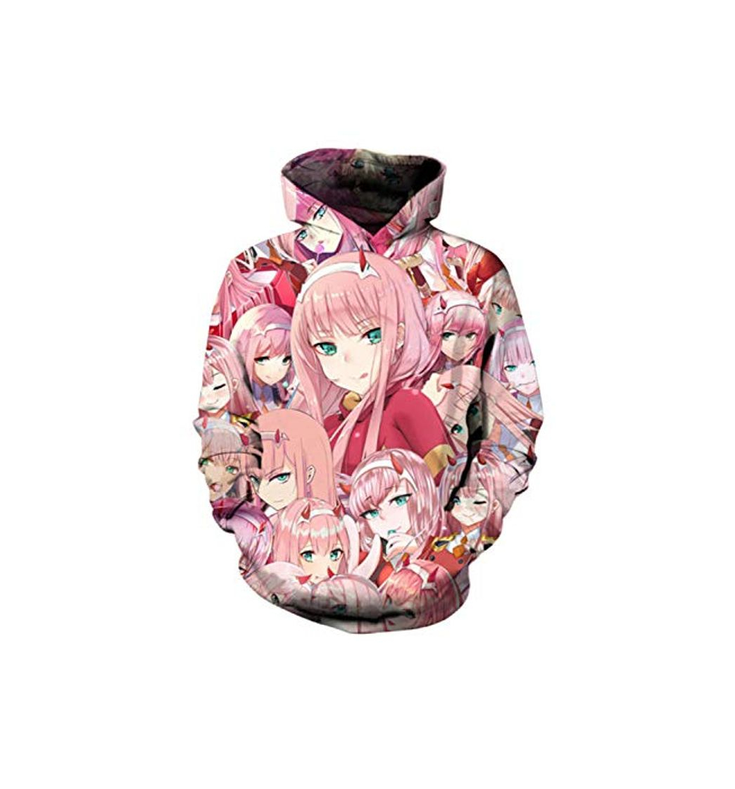 Producto Sudadera Zero Two Hombres Mujeres Disfraz de Cosplay de Anime Sudadera con