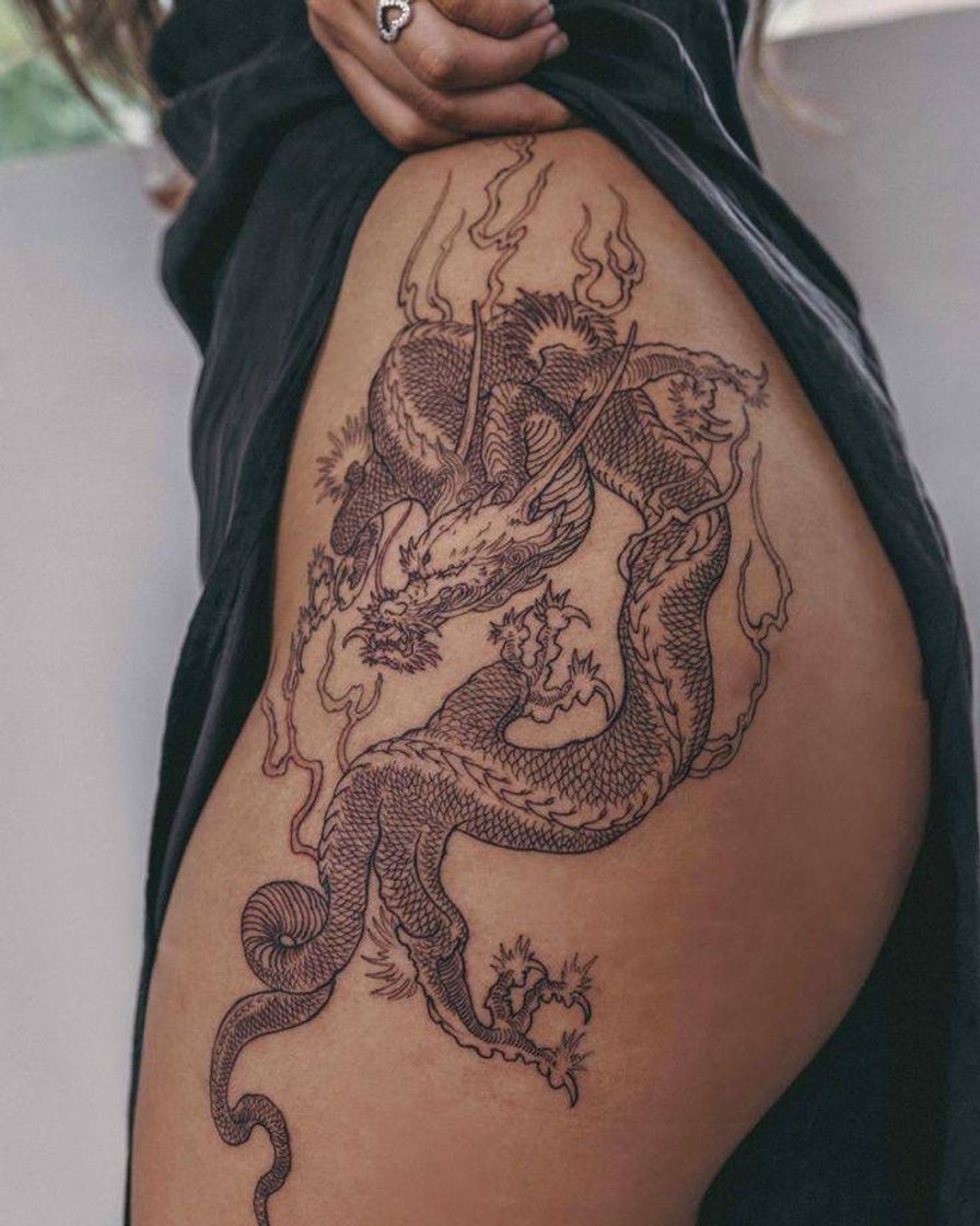 Fashion Dragon tatto