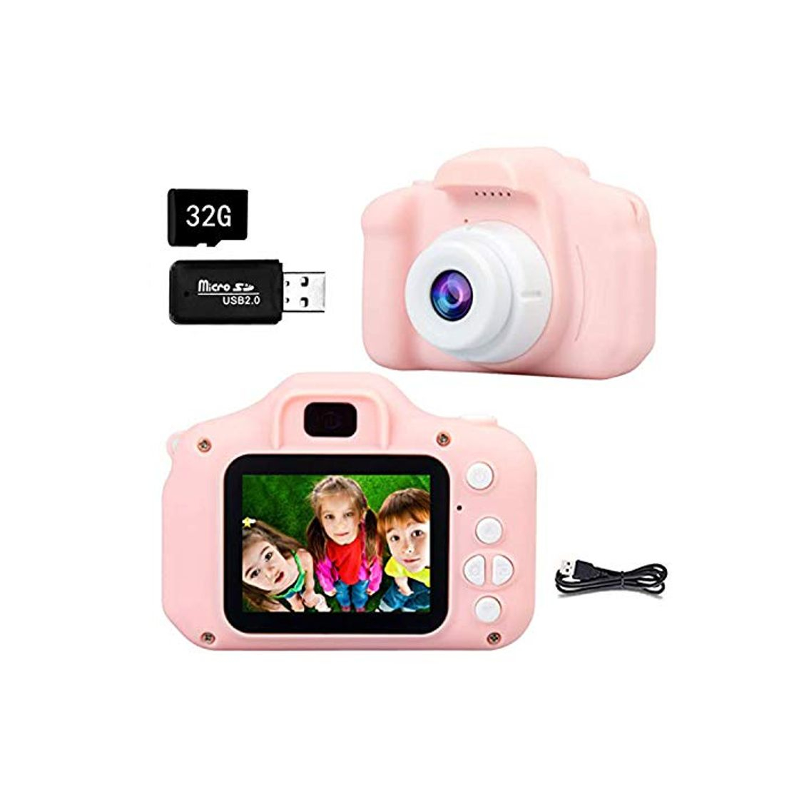 Products Flysee Cámara Digital para Niños, 1080P 2.0" HD Selfie Video Cámara Infantil,