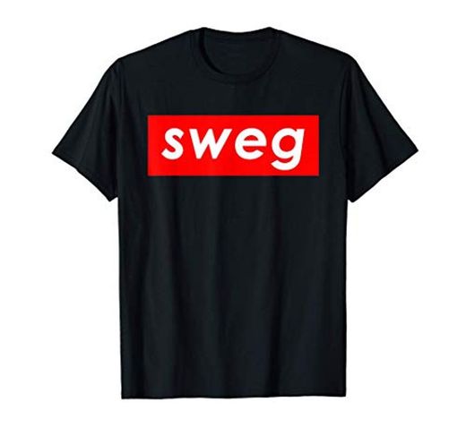 Sweg Red Box Logo Dank Memes Swag MUCH SWEGGER Camiseta