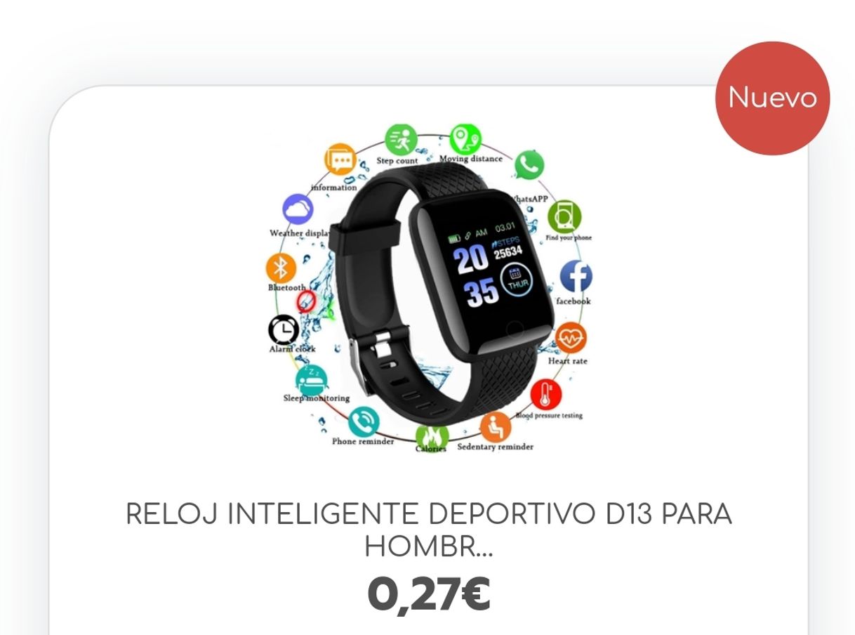 Fashion Reloj Inteligente deportivo 