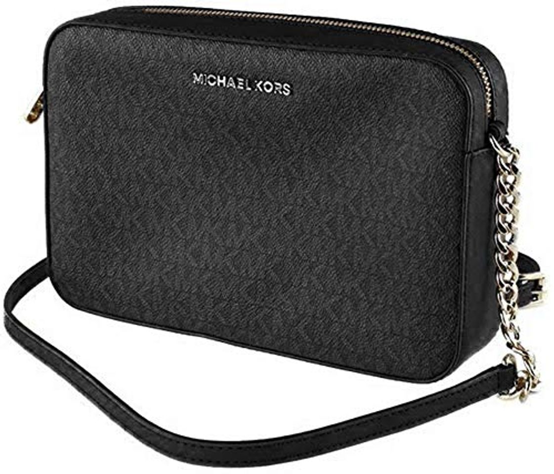 Social Michael Kors Jet Set - Bolso bandolera para mujer, Negro