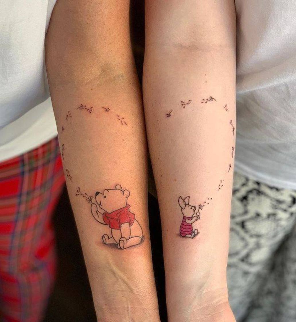 Fashion Tatuagem Ursinho Pooh