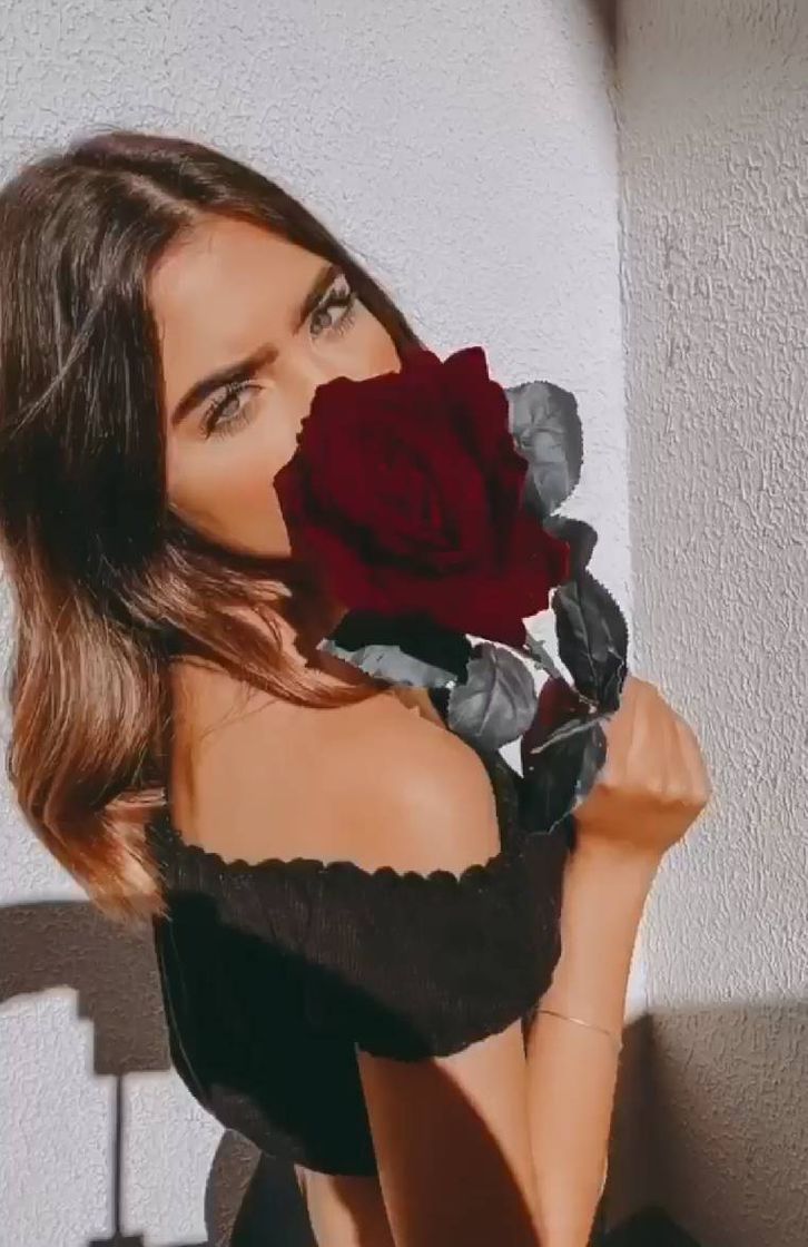 Moda Foto com rosa vermelha 