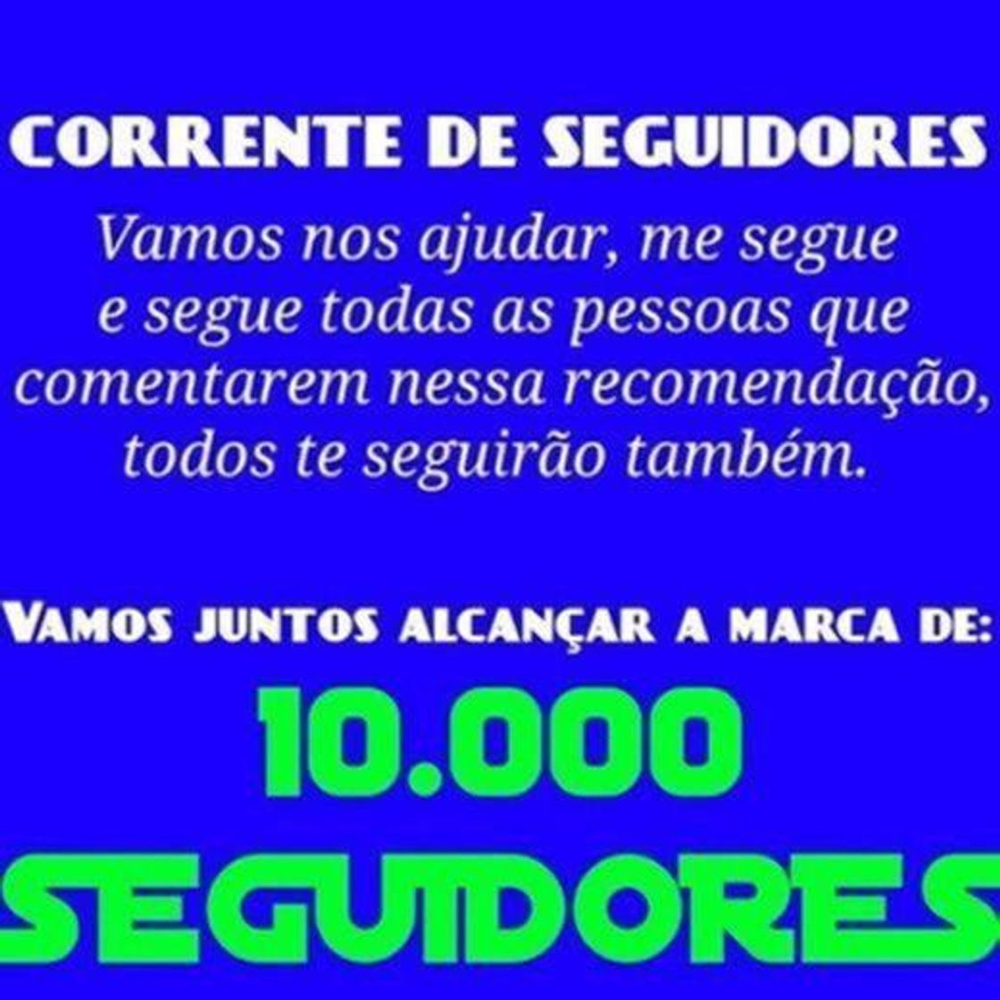 Moda CORRENTE DE SEGUIDORES