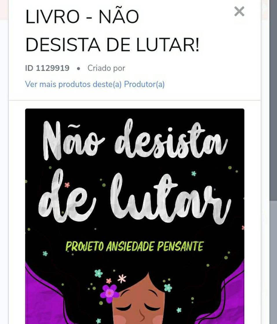 Fashion Não desista  de lutar ebook