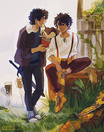 Nico di Angelo e Leo Valdez