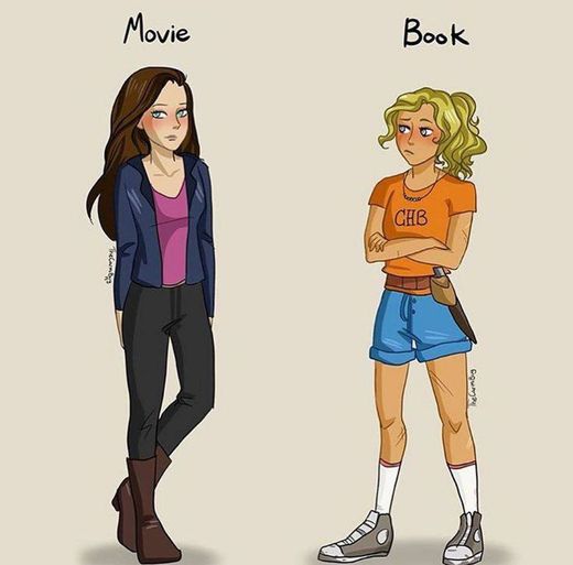 Diferença entre a Annabeth do filme e a do livro