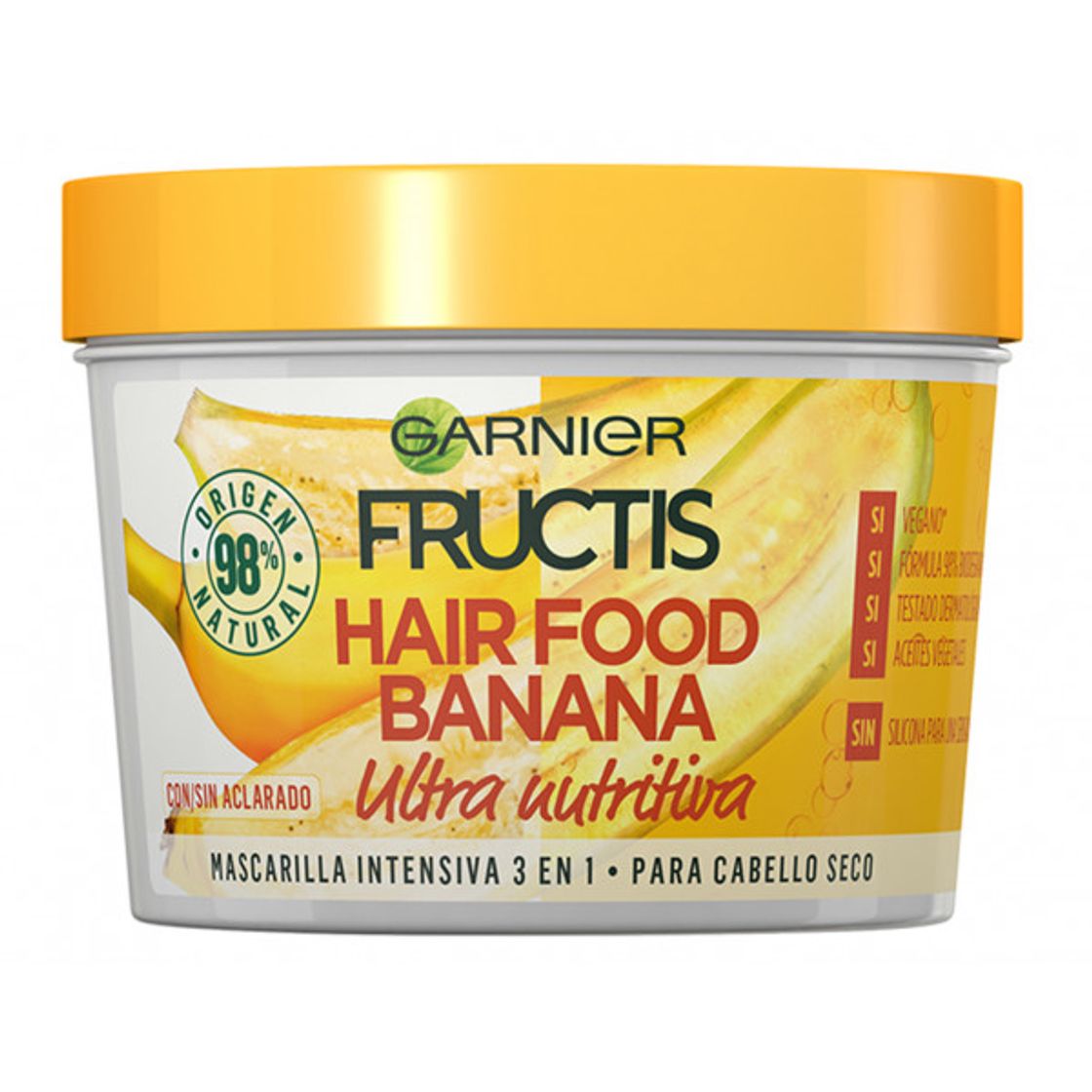 Fashion Mascarilla Banana UltraNutritiva 3 en 1 Fructis Hair Food