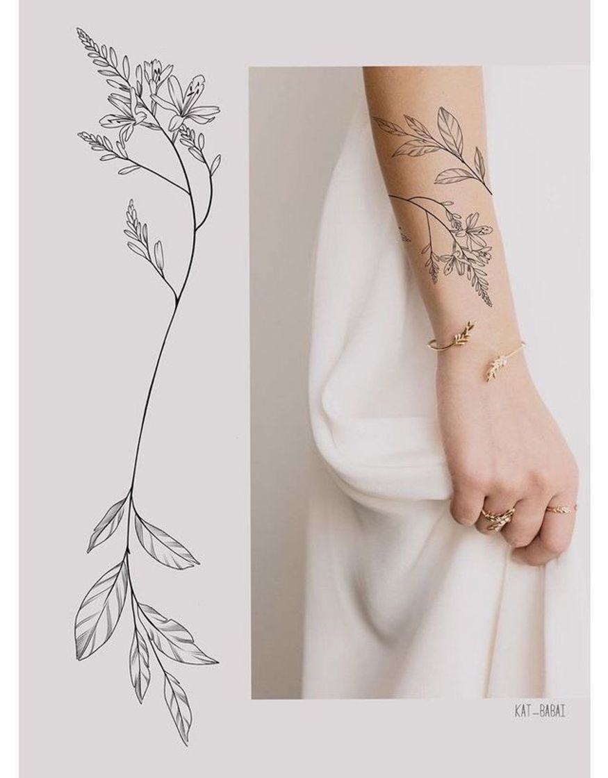 Fashion 😍plant Tattoo