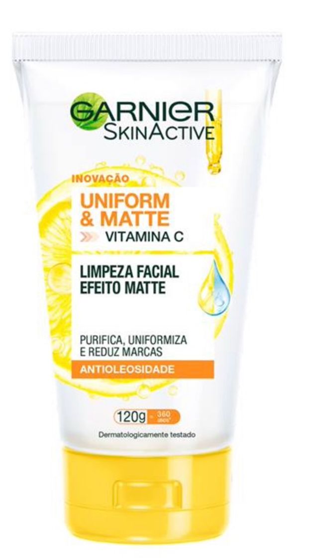 Moda Garnier Skin Active Sabonete Líquido Facial Uniform&Matte c