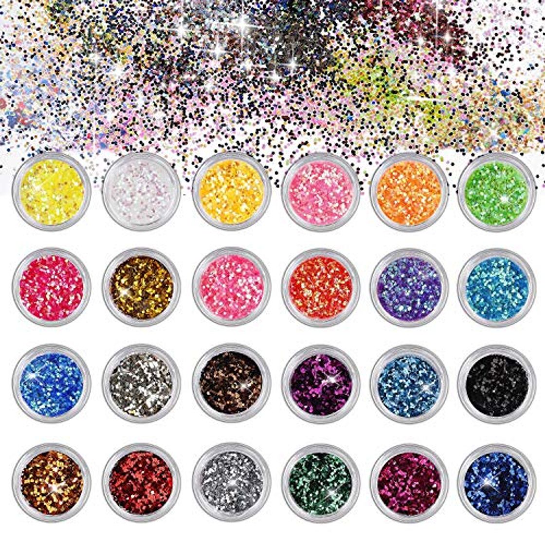 Belleza Brillos para Cuerpo Maquillaje Glitter para Cara Ojos Maquillaje Pelo Arte Corporal