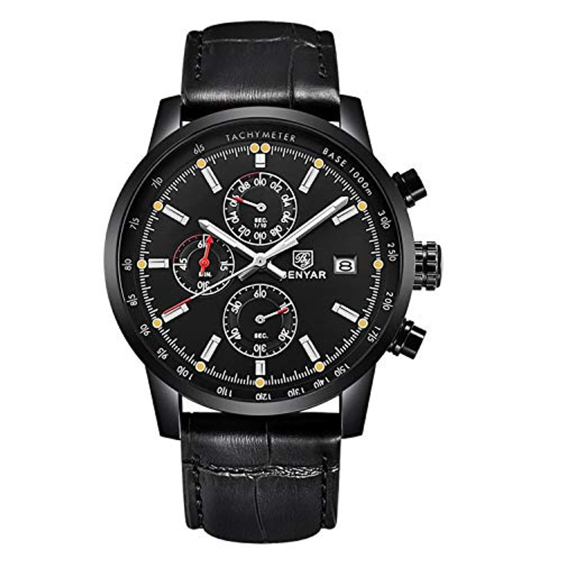 Social BENYAR Moda Cronógrafo Deporte Relojes para Hombre de primeras Marcas Reloj de