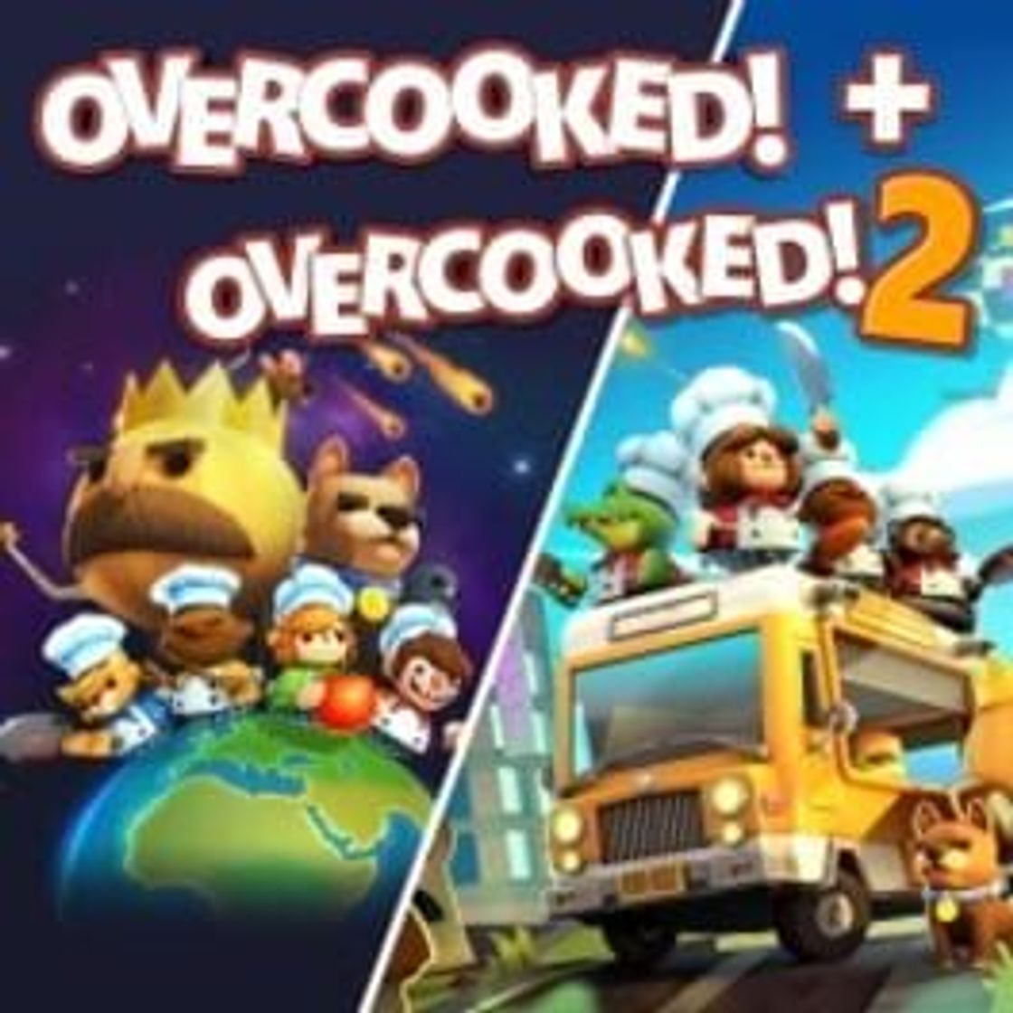 Videogames Overcooked! + Overcooked! 2