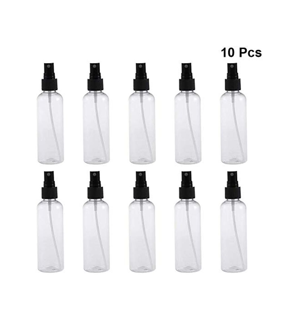 Fashion 10pcs 100ml Botellas transparentes del aerosol recargable vacío de la botella de artículos de tocador líquido envases del recorrido del atomizador de contenedores for el maquillaje cosmético del cabel