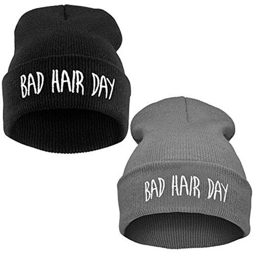 BESLIME Invierno, Gorro de Lana, Bad Hair Day, Sombreros de Invierno Hombre,