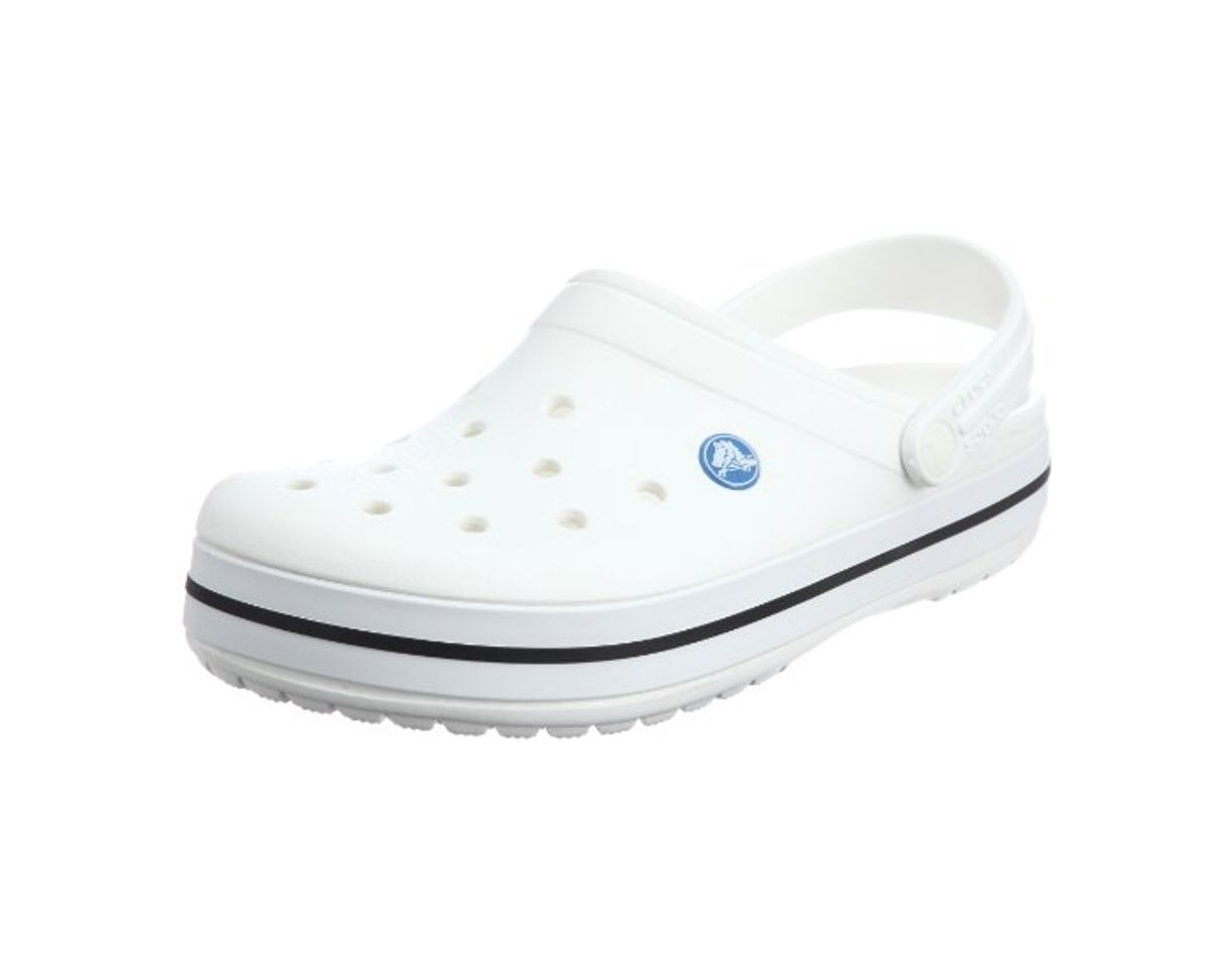 Moda Crocs Crocband U, Zuecos Unisex Adulto, Blanco