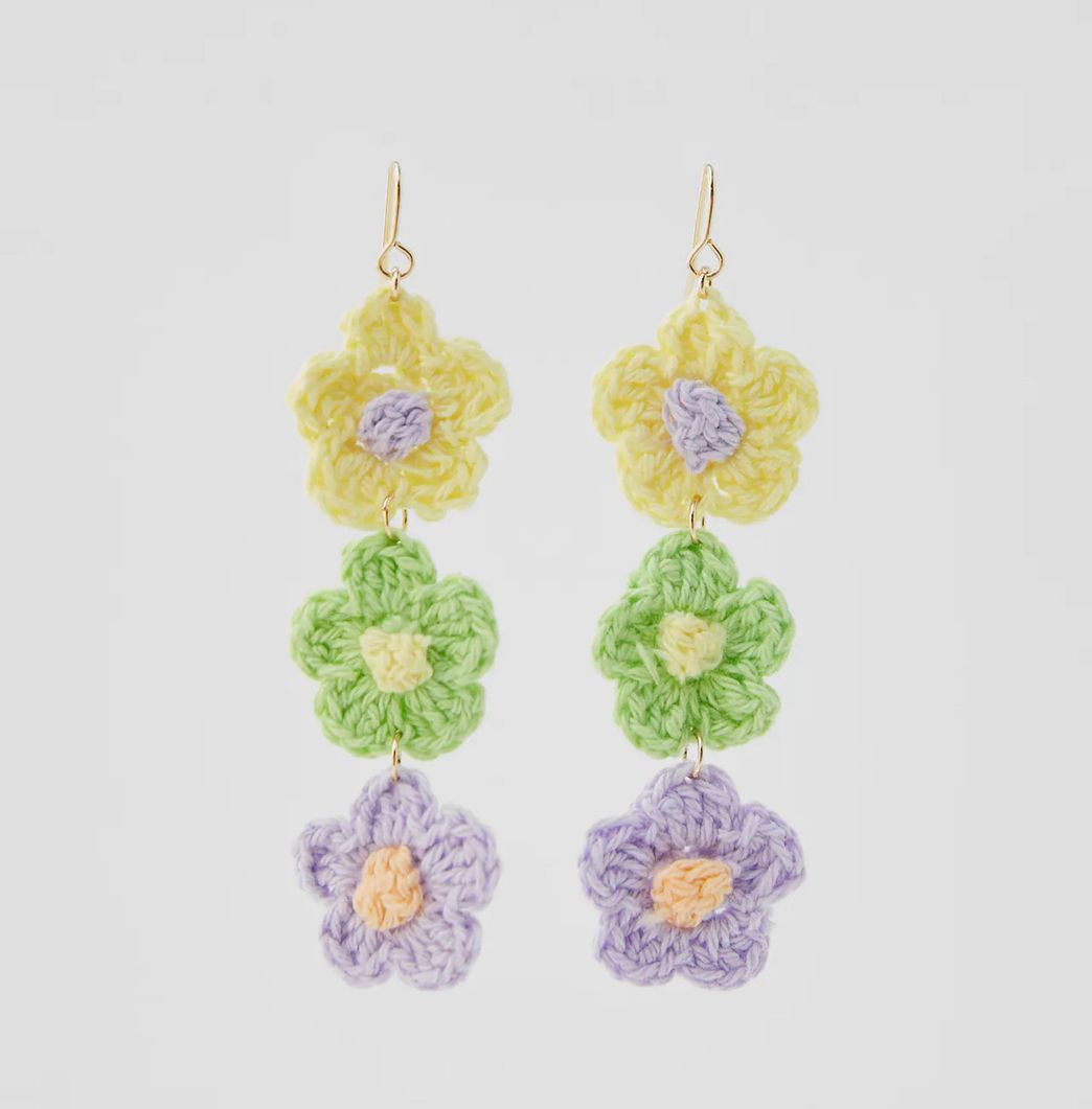 Moda Pendientes Crochet