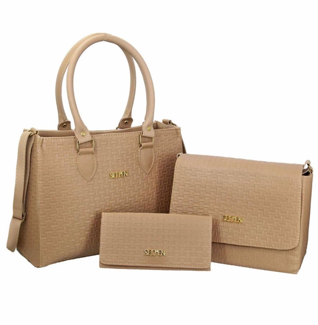 Social Bolsa baú e flat feminina alça removível e carteira 