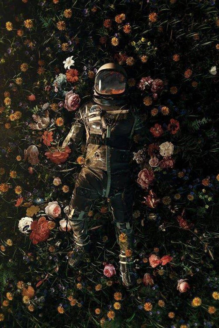 Fashion Wallpaper astronauta e flores 🌹👨‍🚀