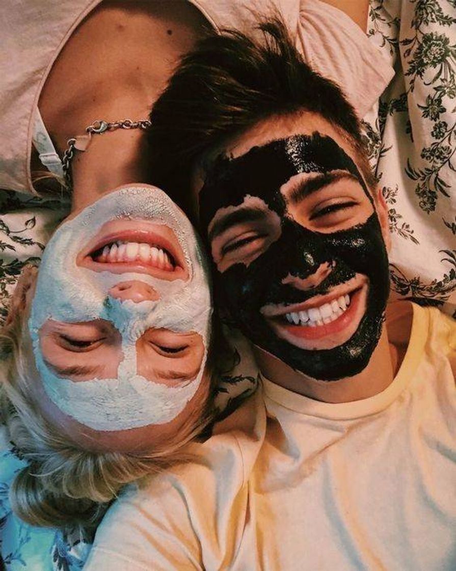 Moda Inspiração foto casal skin care!