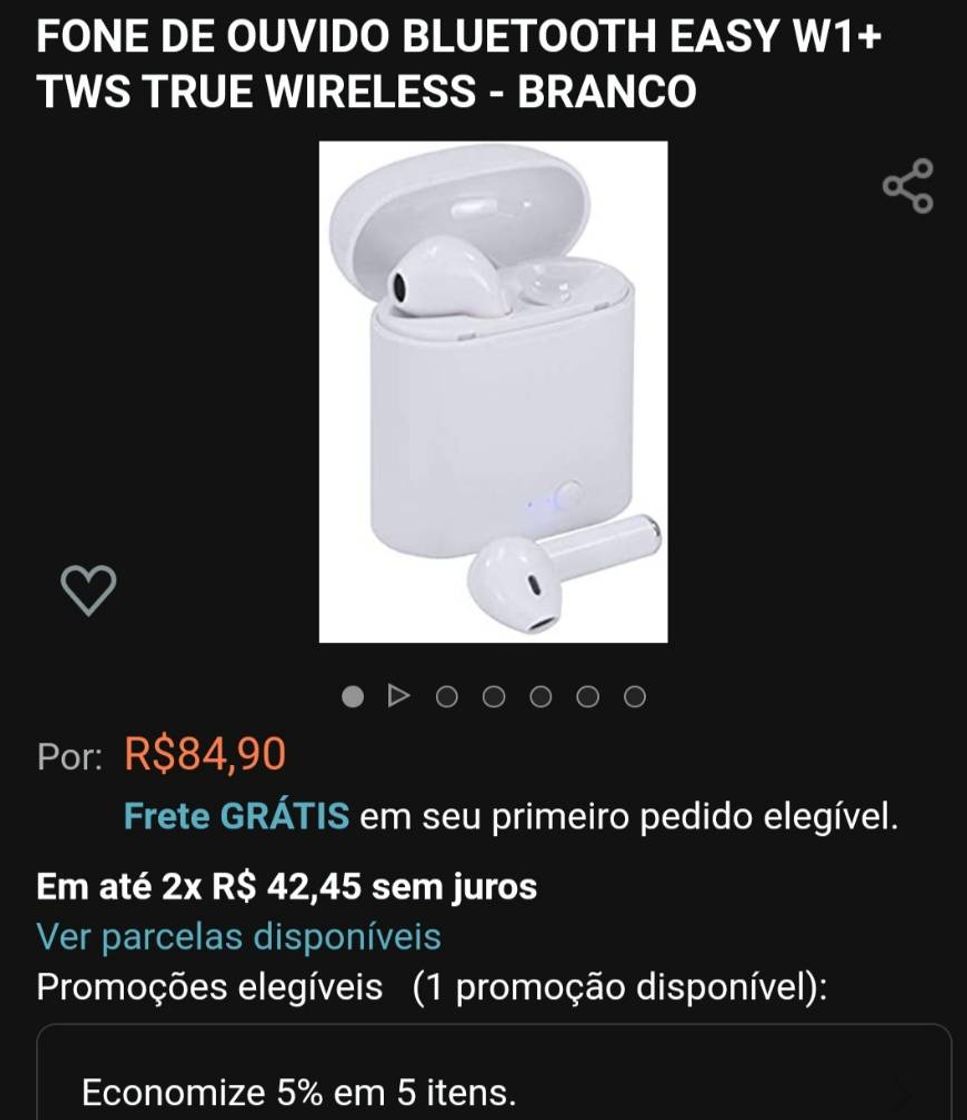 Moda Fone de ouvido sem fio