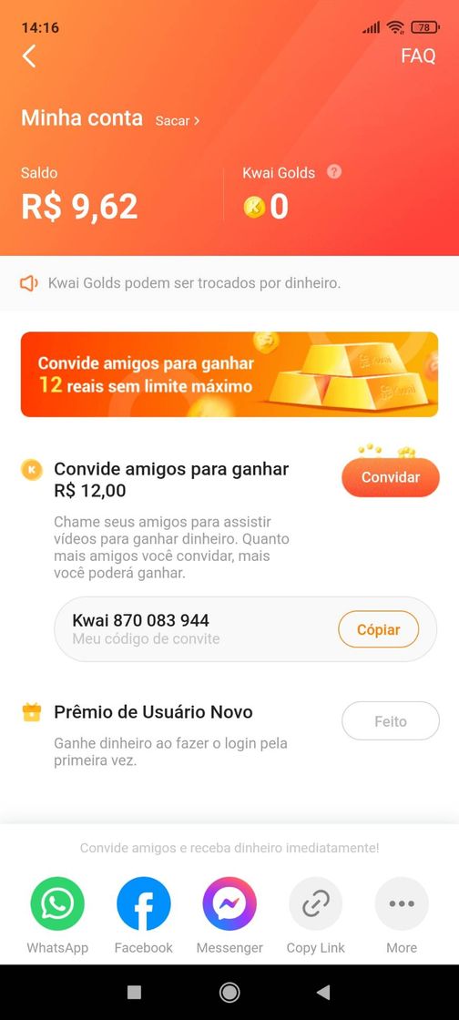 Moda Aplicativo que vc ganha dinheiro realmente use meu código 