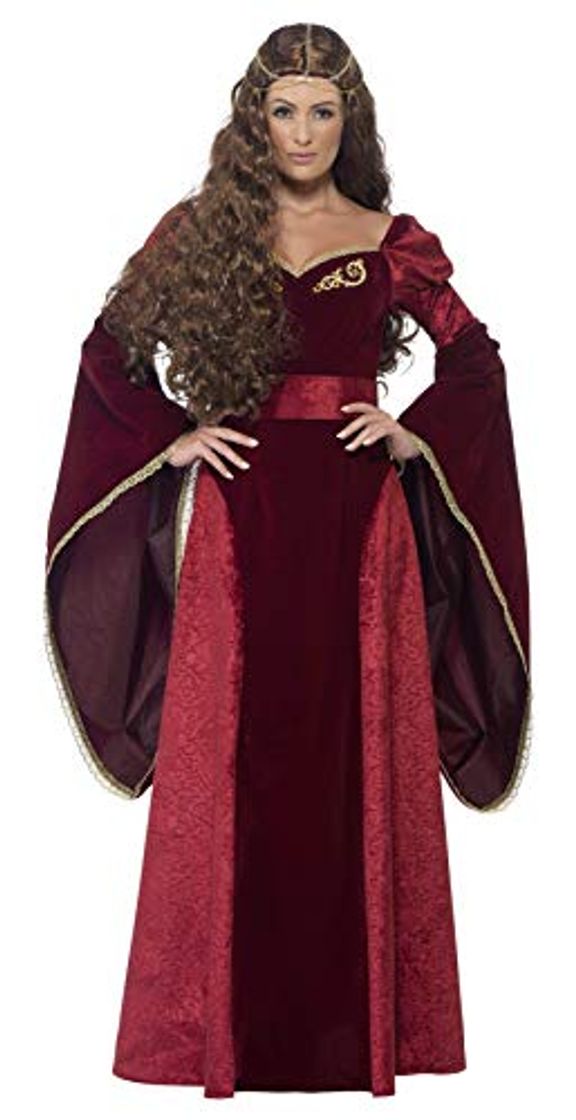 Moda Smiffys 27877L - Disfraz de reina medieval de lujo